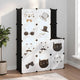 Vidaxl Meubles de stockage pour enfants avec 10 compartiments en polypropène noir