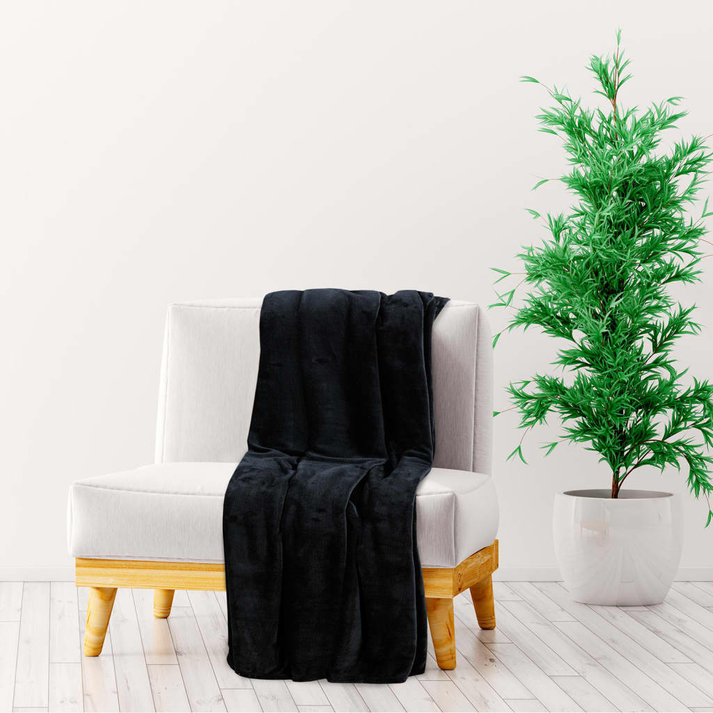 Couverture vidaxl 150x200 cm Black