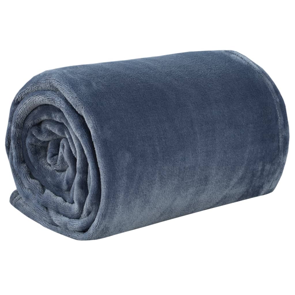 Couverture vidaxl 150x200 cm en polyester gris ultime