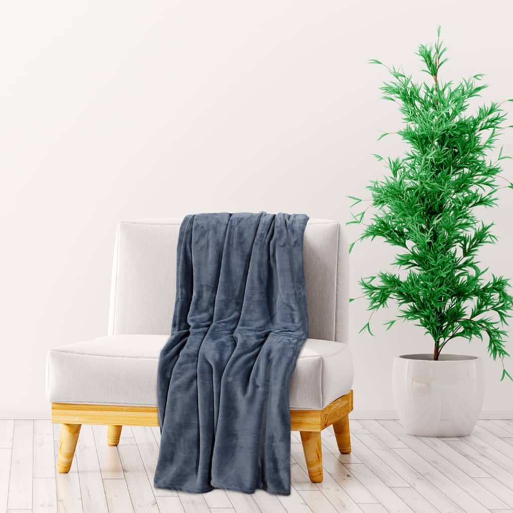 Couverture vidaxl 150x200 cm en polyester gris ultime
