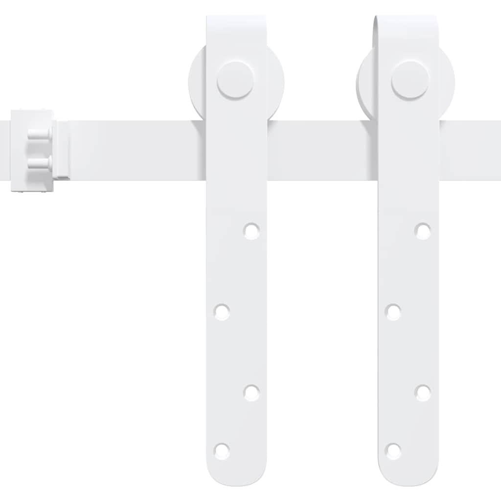 Suspension Vidaxl Ensemble pour une mini-porte-skiver 183 cm en acier en acier en carbone blanc