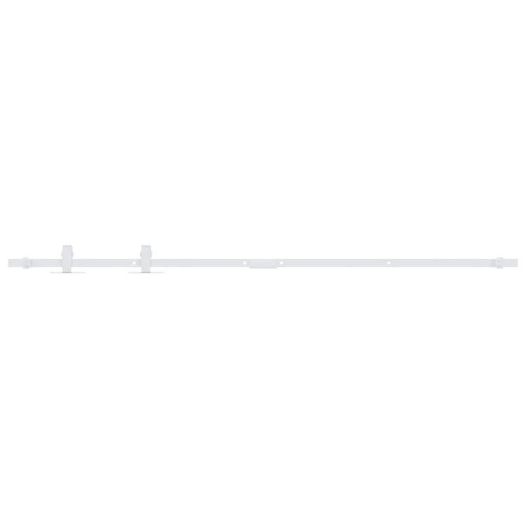 Ensemble de suspension Vidaxl pour la porte mini-sakiver 122 cm en acier en acier en carbone blanc