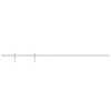 Suspension Vidaxl Ensemble pour une mini-porte-skiver 183 cm en acier en acier en carbone blanc