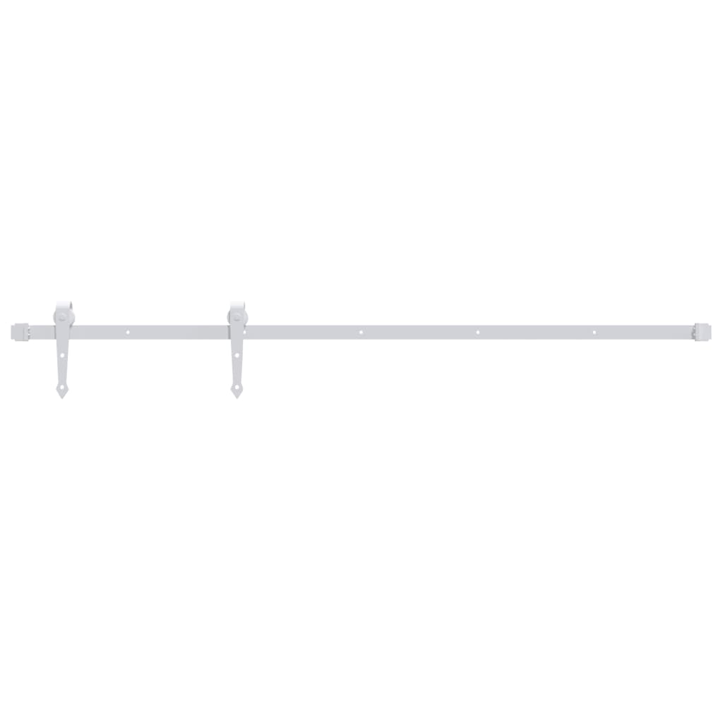 Ensemble de raccord Vidaxl pour la porte coulissante 200 cm en acier blanc