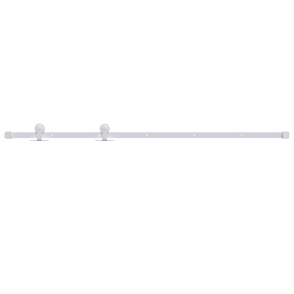 Ensemble de raccord Vidaxl pour la porte coulissante 200 cm en acier blanc