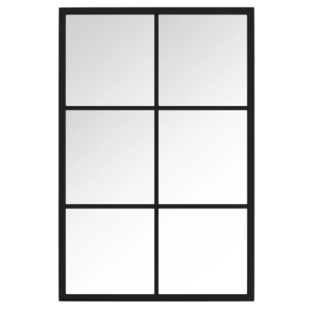 Miroir mural vidaxl 60x40 cm en métal noir