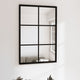 Miroir mural vidaxl 60x40 cm en métal noir