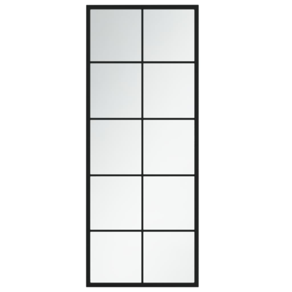 Miroir mural vidaxl 100x40 cm en métal noir