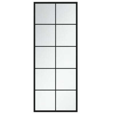 Miroir mural vidaxl 100x40 cm en métal noir