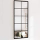 Miroir mural vidaxl 100x40 cm en métal noir