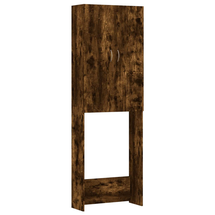 Armoire de machine à laver Vidaxl 64x25.5x190 cm coloré en chêne fumé