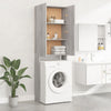 Vidaxl Washing Machine Cabinet 64x25.5x190 cm Gray Sonoma Oak colored