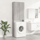 Vidaxl Washing Machine Cabinet 64x25.5x190 cm Gray Sonoma Oak colored