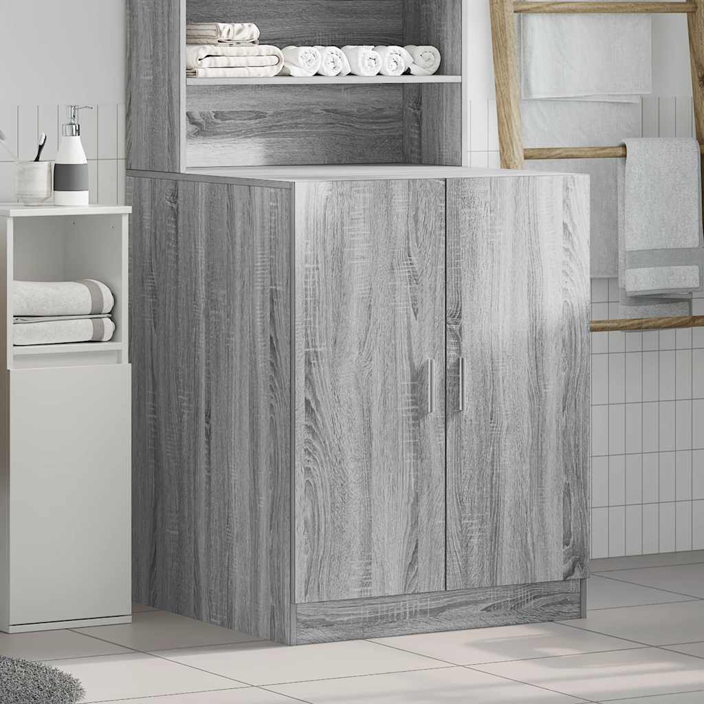 Vidaxl Washing Machine Counboard 71x71.5x91.5 cm Gray Sonoma Oak coloré