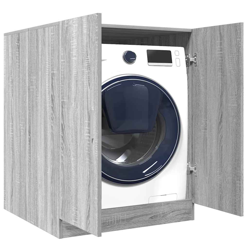 Vidaxl Washing Machine Counboard 71x71.5x91.5 cm Gray Sonoma Oak coloré