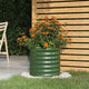 Boîte de planification Vidaxl 40x40x36 cm en poudre et en acier recouvert