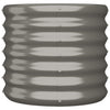 Boîte de planification de Vidaxl 40x40x36 cm en poudre et gris en acier recouvert