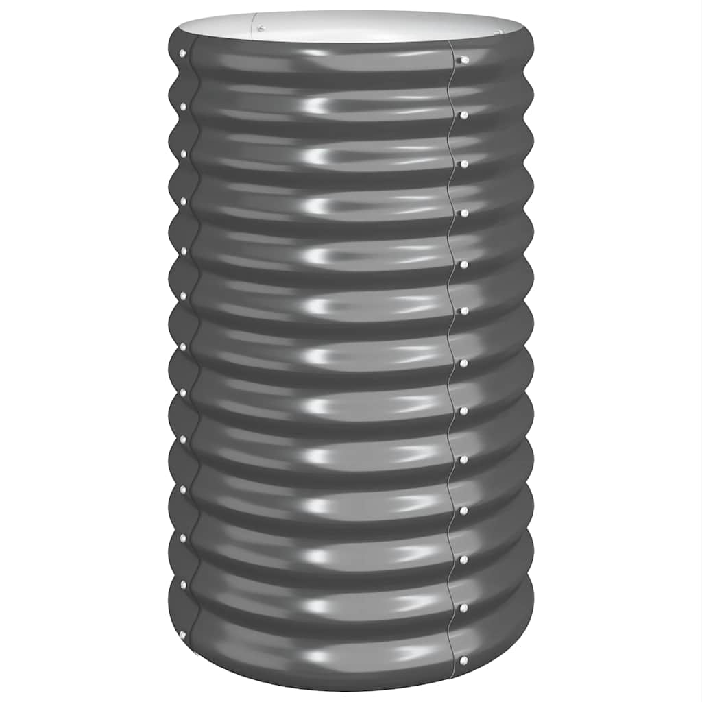 Jardinière Vidaxx 40x40x68 cm acier galvanisé anthracite