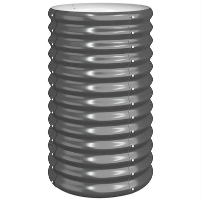 Jardinière Vidaxx 40x40x68 cm acier galvanisé anthracite