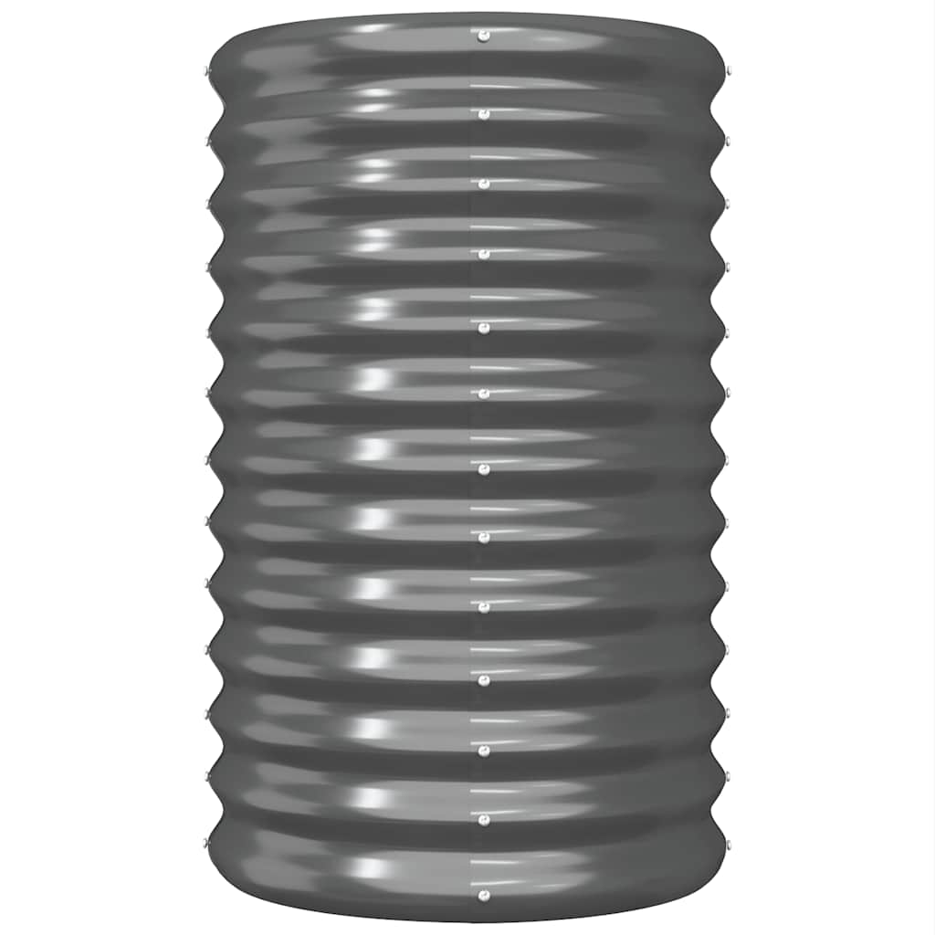 Jardinière Vidaxx 40x40x68 cm acier galvanisé anthracite