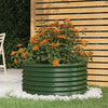 Boîte de planification Vidaxl 80x80x36 cm en poudre et en acier recouvert