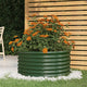 Boîte de planification Vidaxl 80x80x36 cm en poudre et en acier recouvert