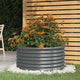 Boîte de planification de Vidaxl 80x80x36 cm en poudre et anthracite en acier recouvert de
