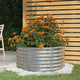 Boîte de planification de Vidaxl 80x80x36 cm en poudre en acier recouvert en acier coloré