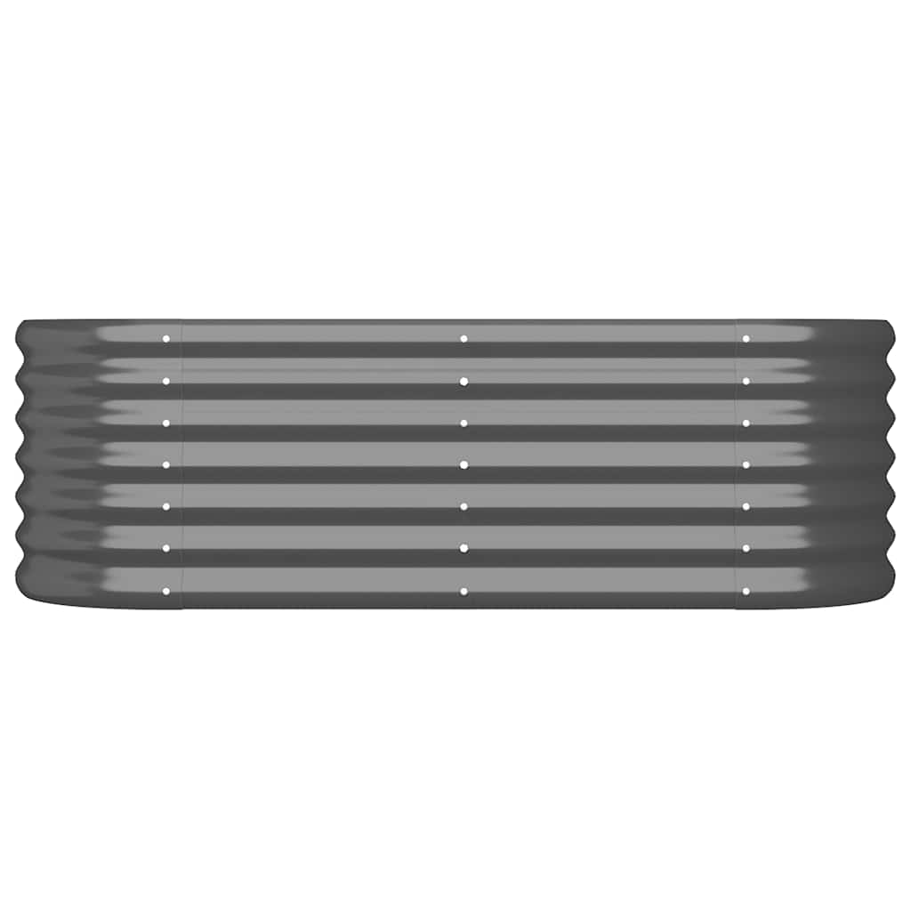 Vidaxl Planning Box 114x40x36 cm en poudre et en acier recouvert d'anthracite -colored