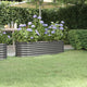 Vidaxl Planter 152x40x36 cm en poudre et gris en acier recouvert