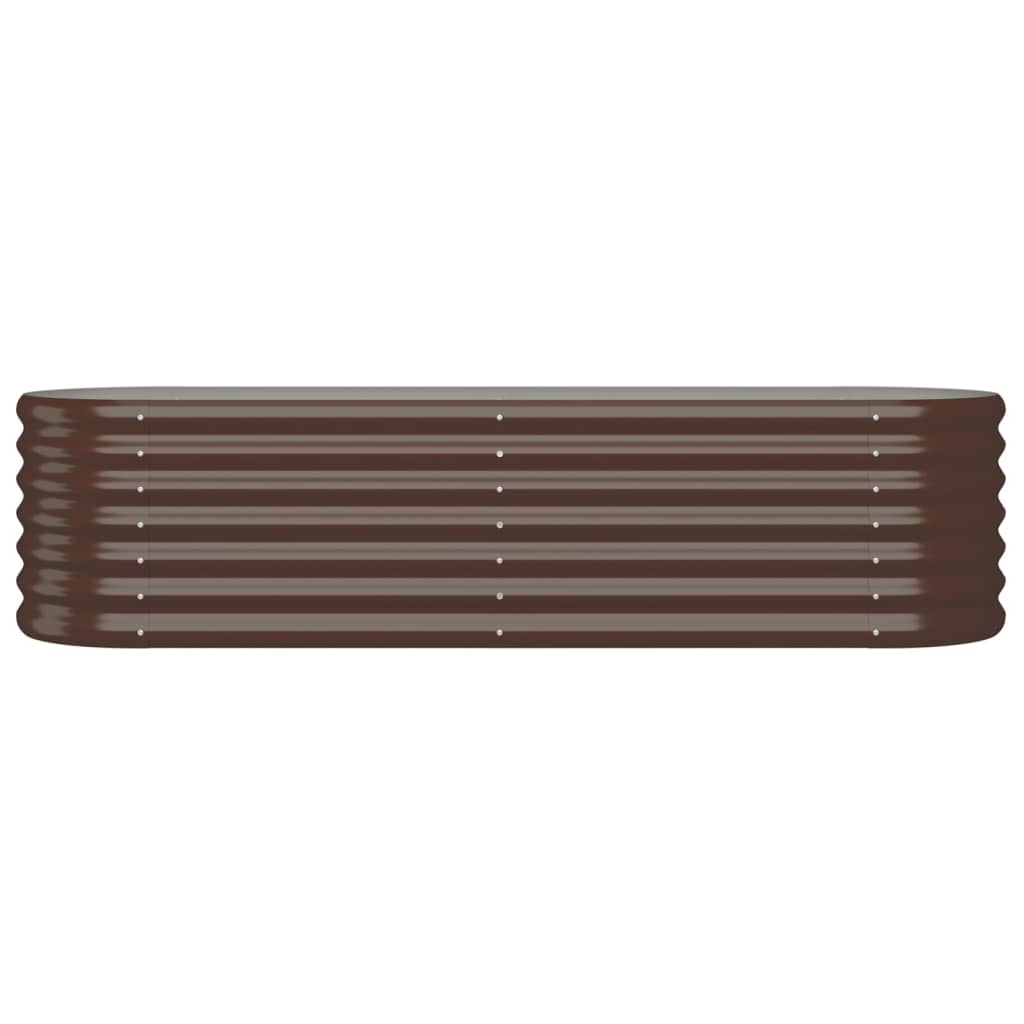 Vidaxl Planter 152x40x36 cm en poudre en acier recouvert de poudre