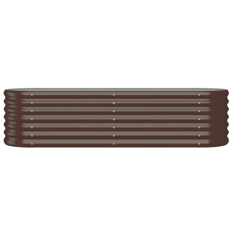 Vidaxl Planter 152x40x36 cm en poudre en acier recouvert de poudre