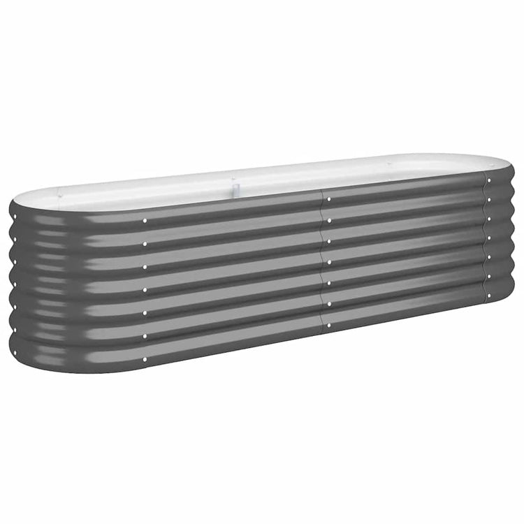 Boîte de planification Vidaxl 152x40x36 cm - Anthracite en acier recouvert de