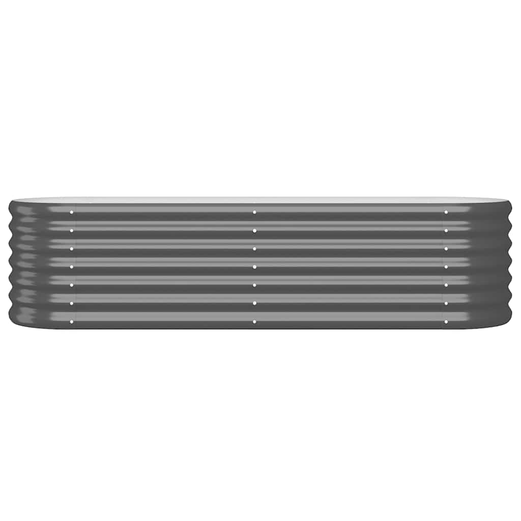 Boîte de planification Vidaxl 152x40x36 cm - Anthracite en acier recouvert de