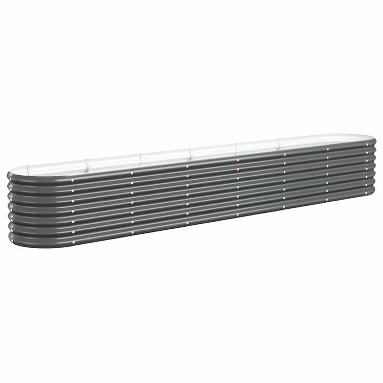 Boîte de planification Vidaxl 260x40x36 cm - Anthracite en acier recouvert de
