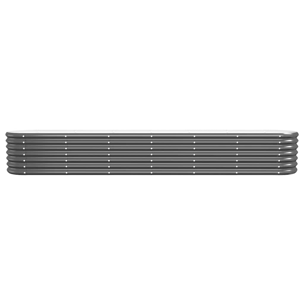 Boîte de planification Vidaxl 260x40x36 cm - Anthracite en acier recouvert de