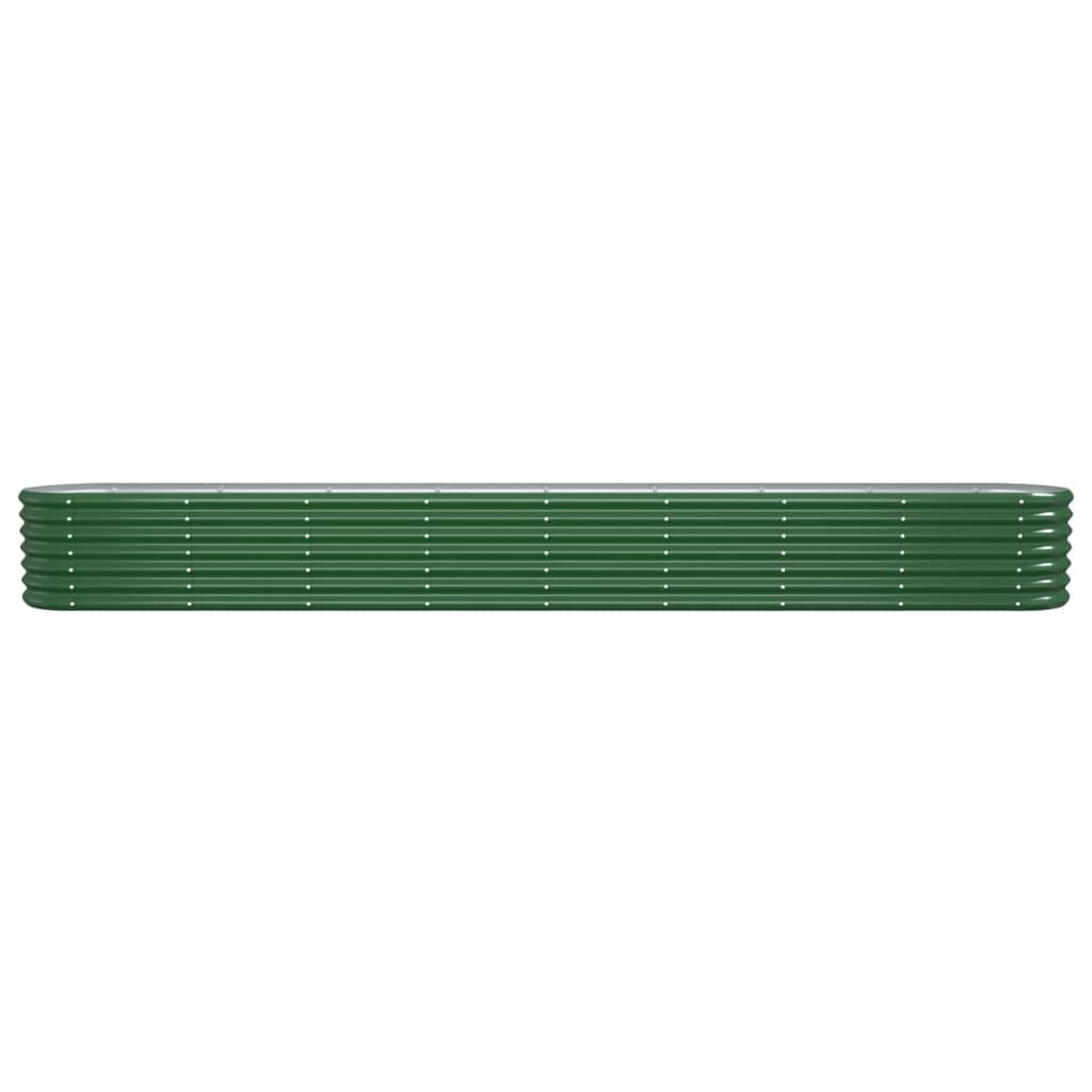 Vidaxl Planter 332x40x36 cm en poudre et en acier en acier