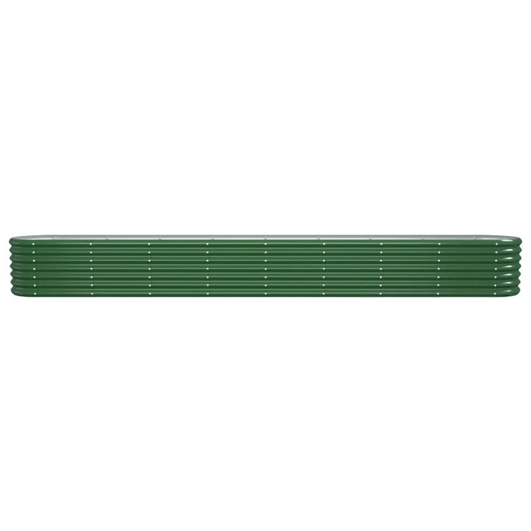 Vidaxl Planter 332x40x36 cm en poudre et en acier en acier