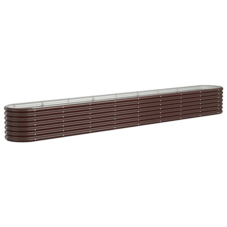 Vidaxl Planter 332x40x36 cm en poudre en poudre brun