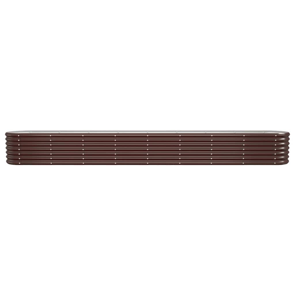 Vidaxl Planter 332x40x36 cm en poudre en poudre brun