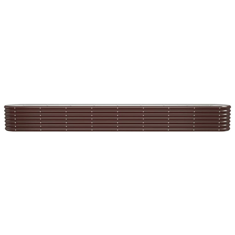 Vidaxl Planter 332x40x36 cm en poudre en poudre brun