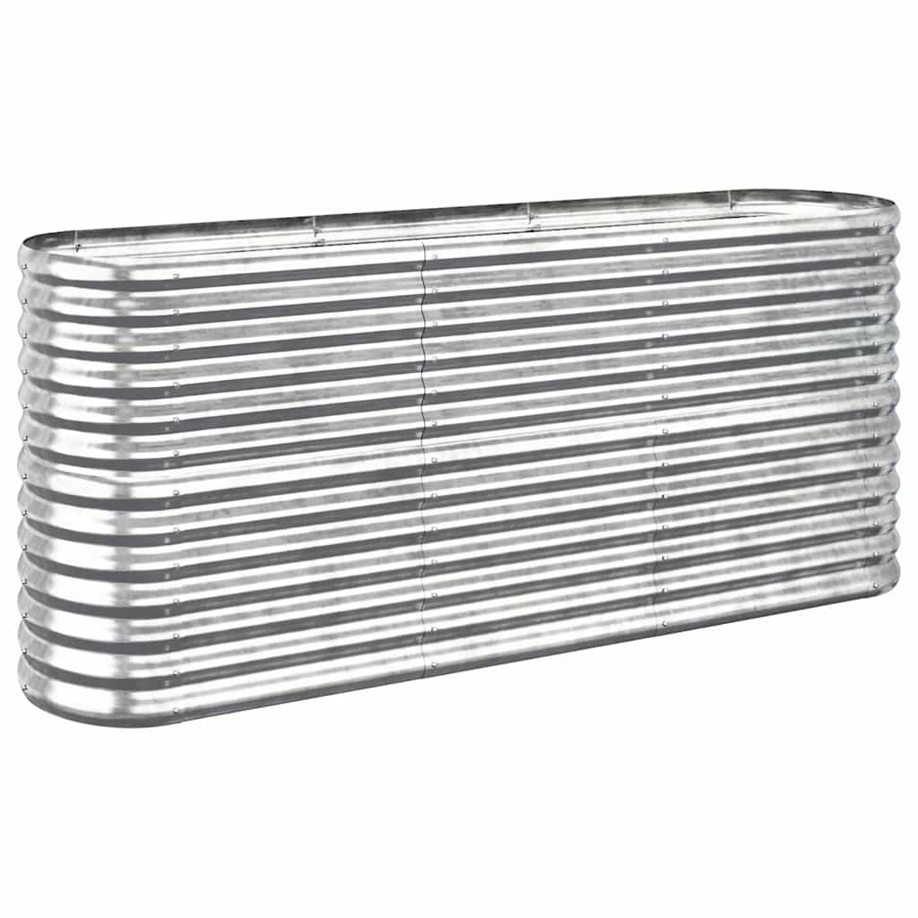 Boîte de planification Vidaxl 152x40x68 cm en poudre en acier en acier couleur