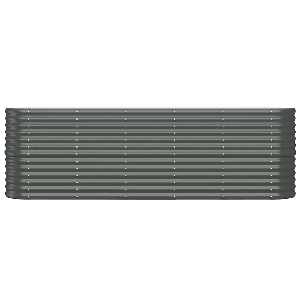 Boîte de planification Vidaxl 224x40x68 cm - Anthracite en acier recouvert de