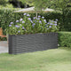 Boîte de planification Vidaxl 224x40x68 cm - Anthracite en acier recouvert de