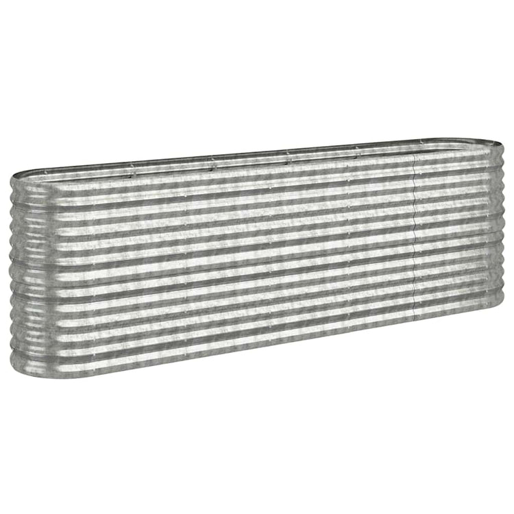 Boîte de planification Vidaxl 224x40x68 cm en poudre en acier en acier couleur
