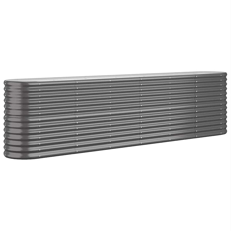 Boîte de planification Vidaxl 260x40x68 cm - Anthracite en acier recouvert de