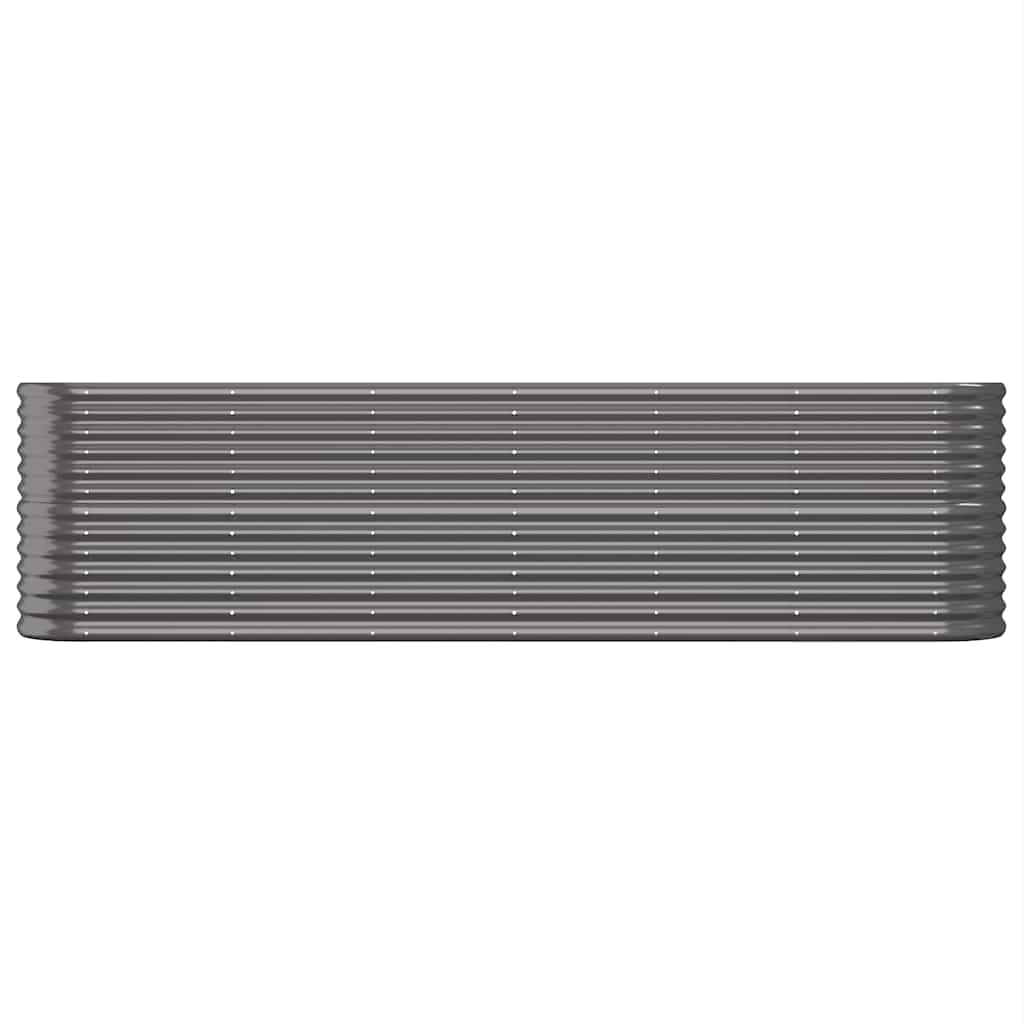 Boîte de planification Vidaxl 260x40x68 cm - Anthracite en acier recouvert de