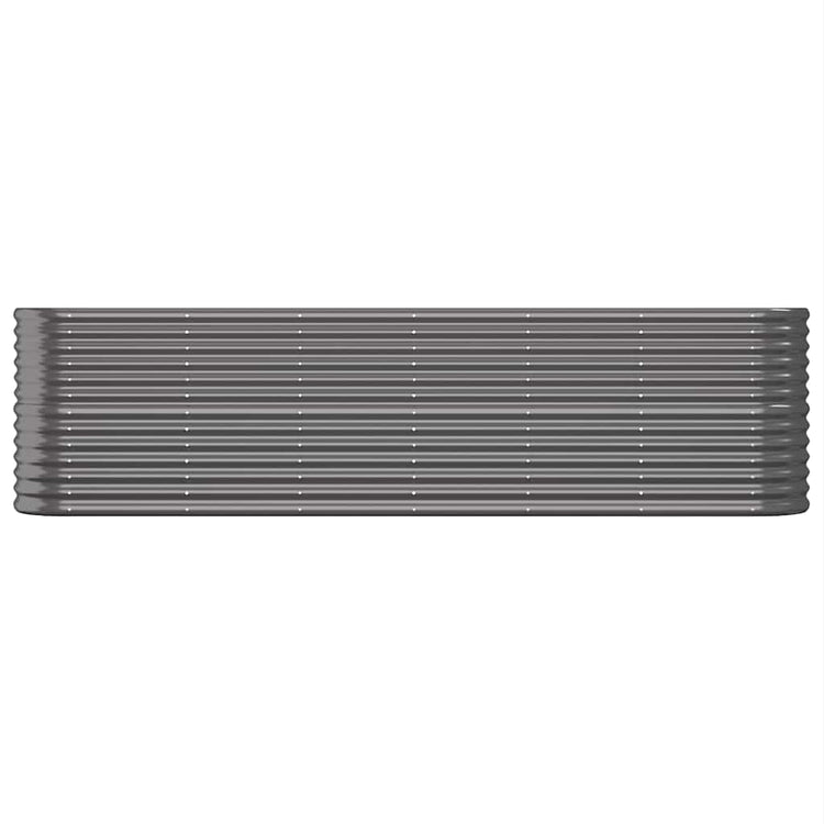 Boîte de planification Vidaxl 260x40x68 cm - Anthracite en acier recouvert de