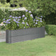 Boîte de planification Vidaxl 260x40x68 cm - Anthracite en acier recouvert de