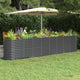 Vidaxl Planter 332x40x68 cm en poudre à anthracite en acier recouvert de